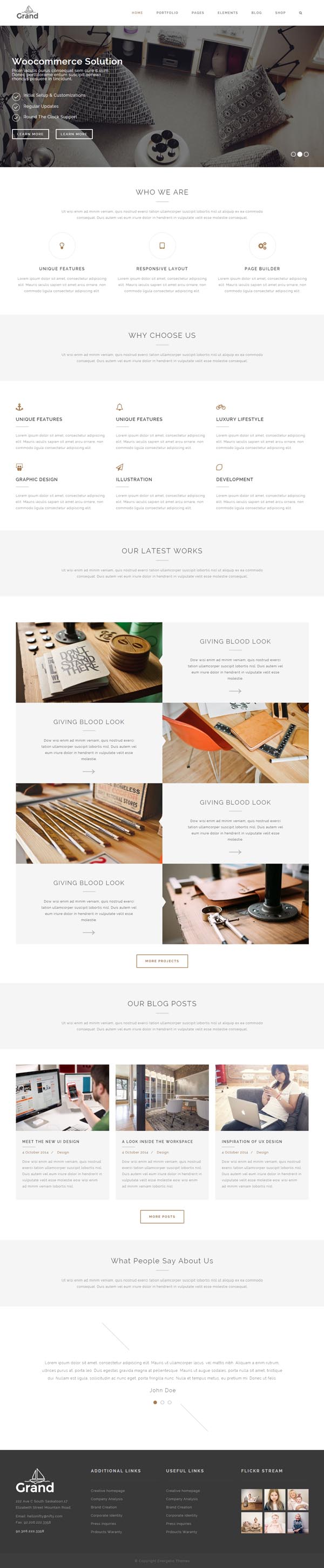 Grand - Creative Responsive Multipurpose Template