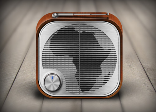 iOS Radio App Icon for Africa UK Radio