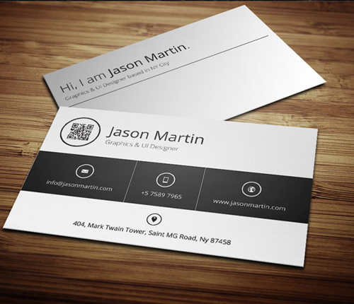 Minimal Metro Style Business Card