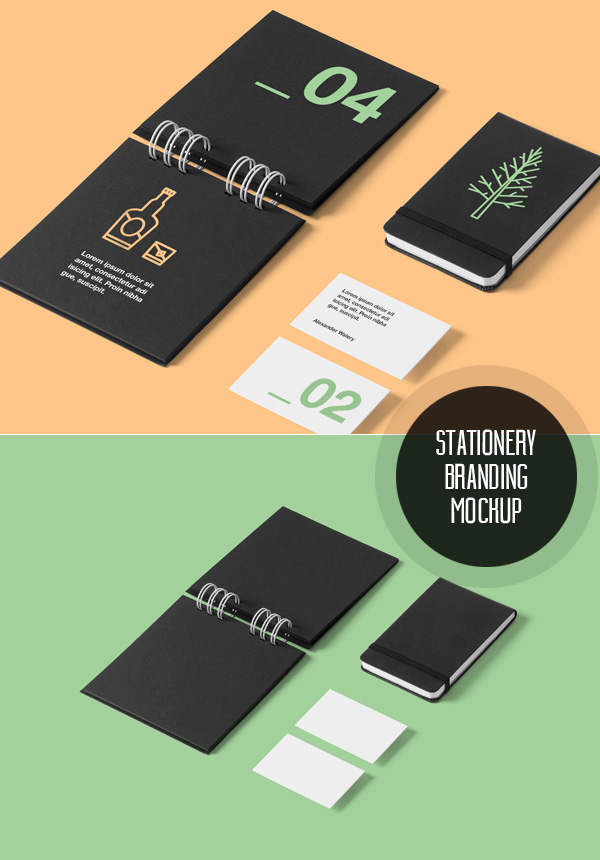 Corporate Stationery Branding Mockup