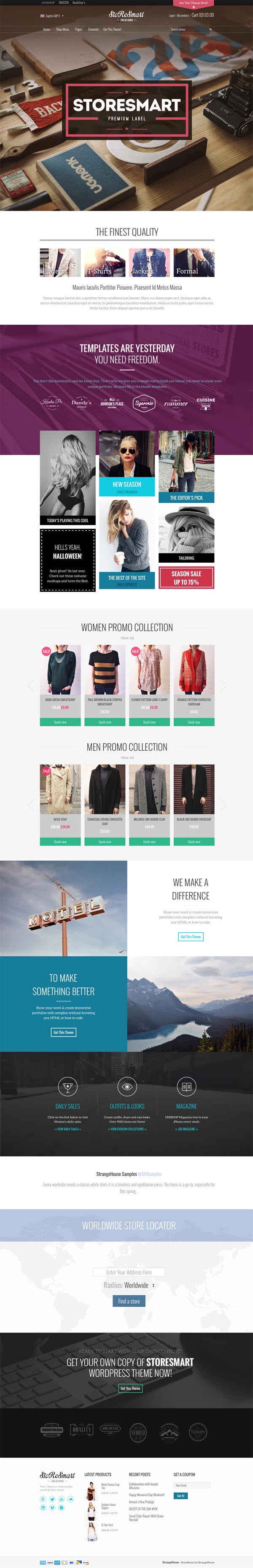 StoReSmart - Multipurpose Ecommerce Theme