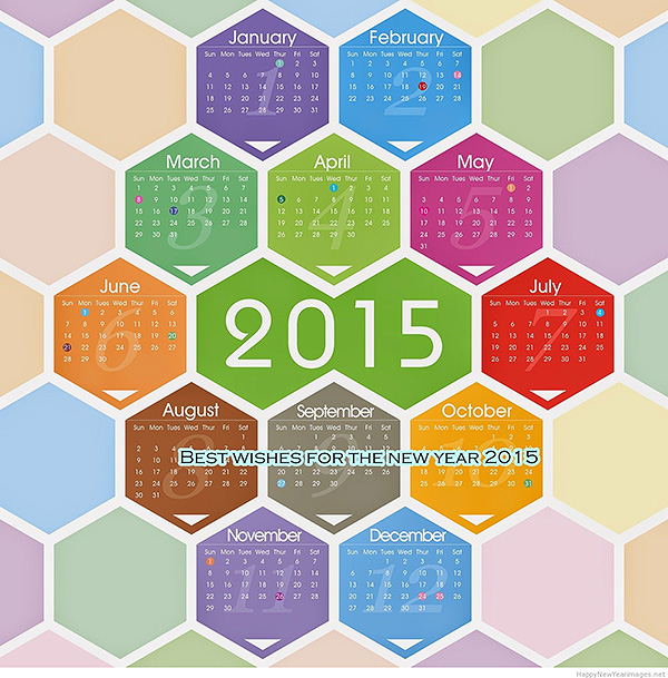 2015 Holiday Calendar Wallpaper