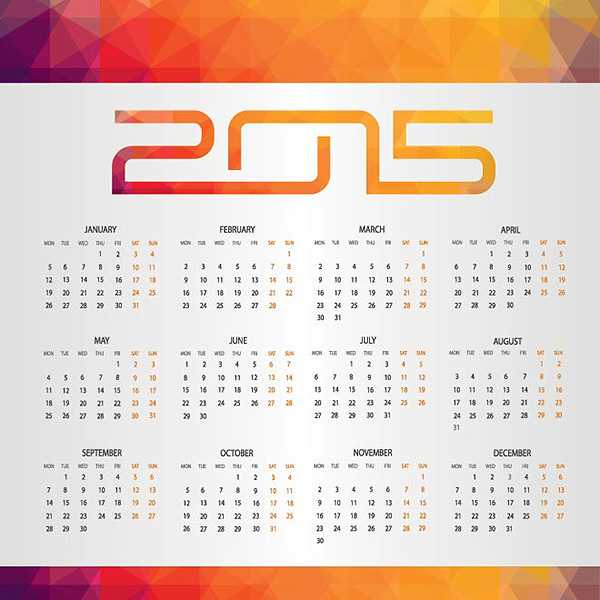 UK 2015 Design Calendar