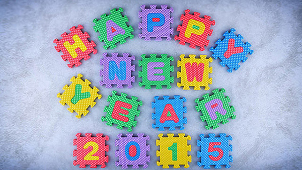 Happy New Year 2015 Puzzles Game HD Wallpaper