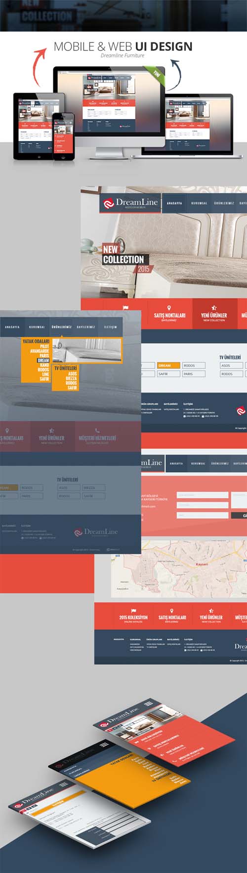 Dreamline Furniture Mobile & Web Design