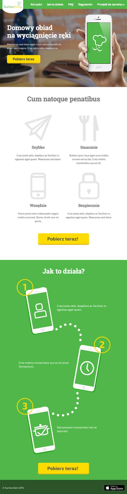 School assigment: Responsive landing page design