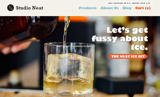 studio neat website company design