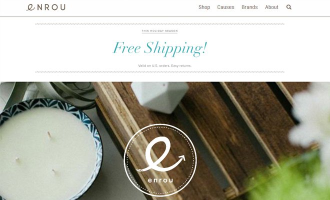 enrou custom shopify website design