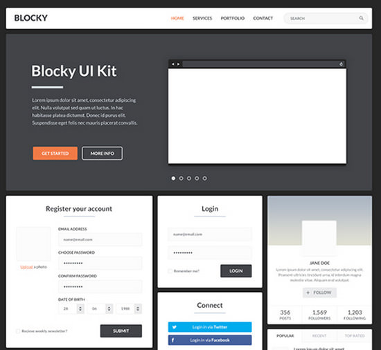 blocky ui