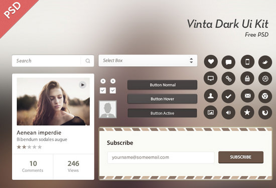 vinta dark ui kit