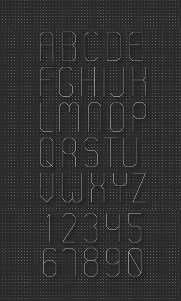 Curio Font Letters