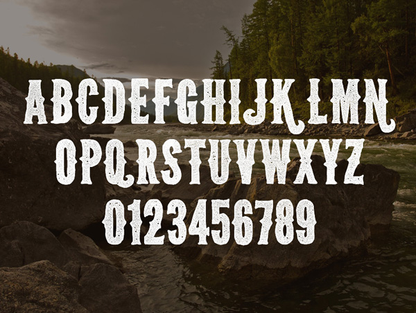 Wild Spaces Font Letters