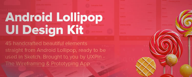 Android Lollipop UI Kit