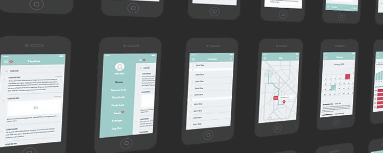 UX Wireframe Set