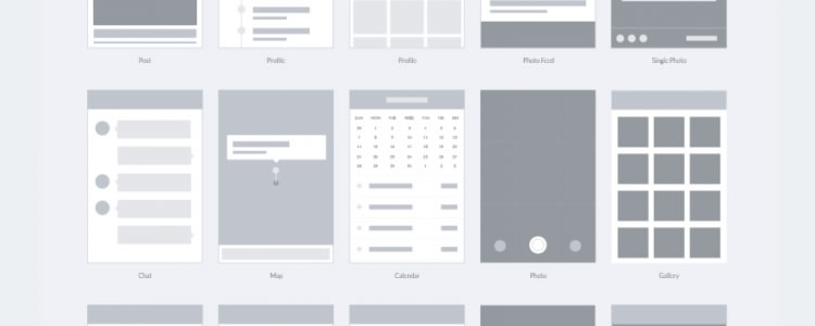 Wireframe Template for Apps