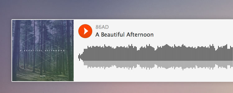 Soundcloud Embed Player UI