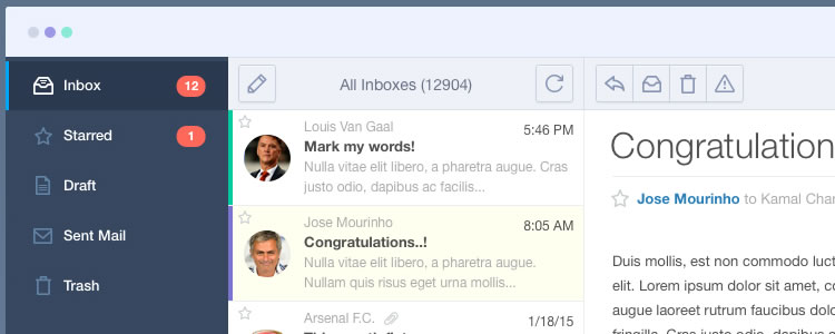 Mail App UI