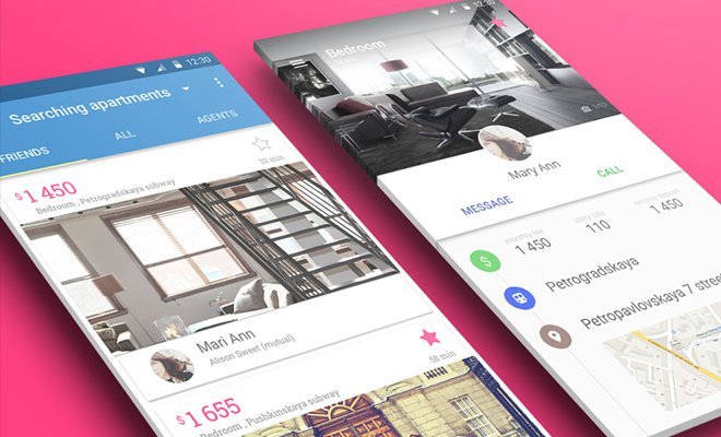 flat google material app design sketch