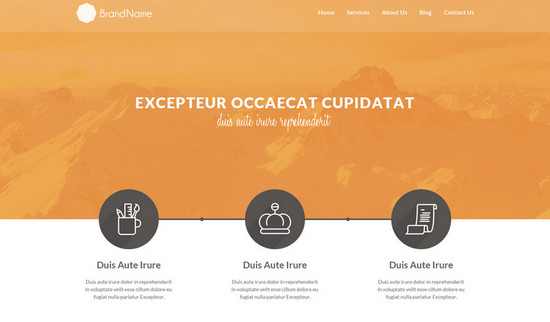 clean html5 template