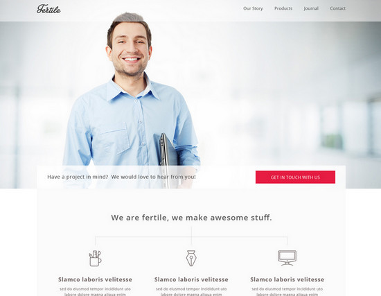 clean portfolio theme