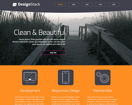 designstack website layout