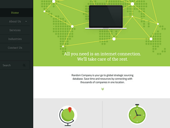 greenish web interface