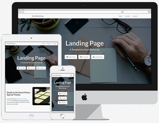 landing page