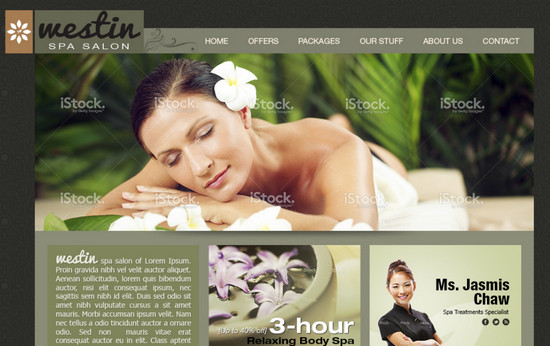 spa salon template