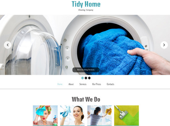 theme for cleaning company