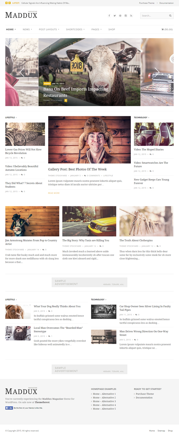 Maddux - Responsive News, Magazine & Blog Theme