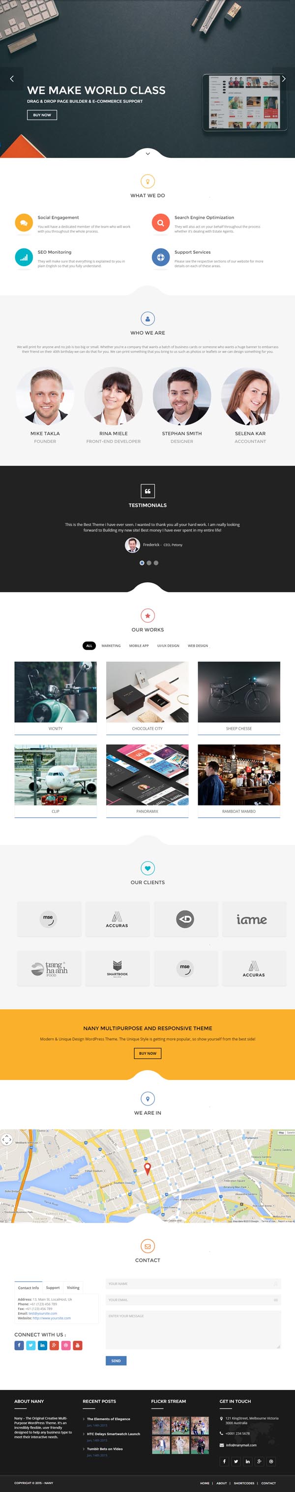 Nany – Creative Multipurpose WordPress Theme