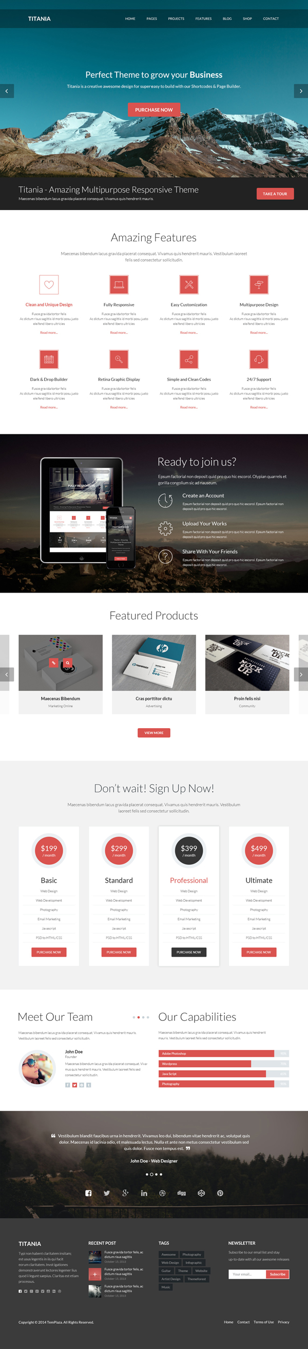 Titania - Multipurpose WordPress Theme