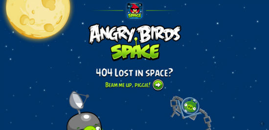 Angry Birds Space - Error 404