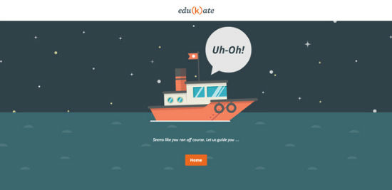 Edukate Web Client - Error 404