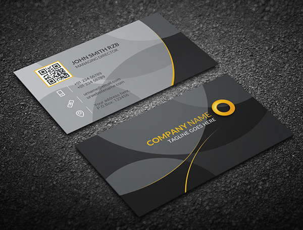 Gray Corporate Business Card