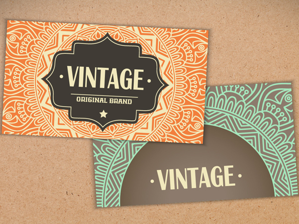 Business Card in Ethnic Style