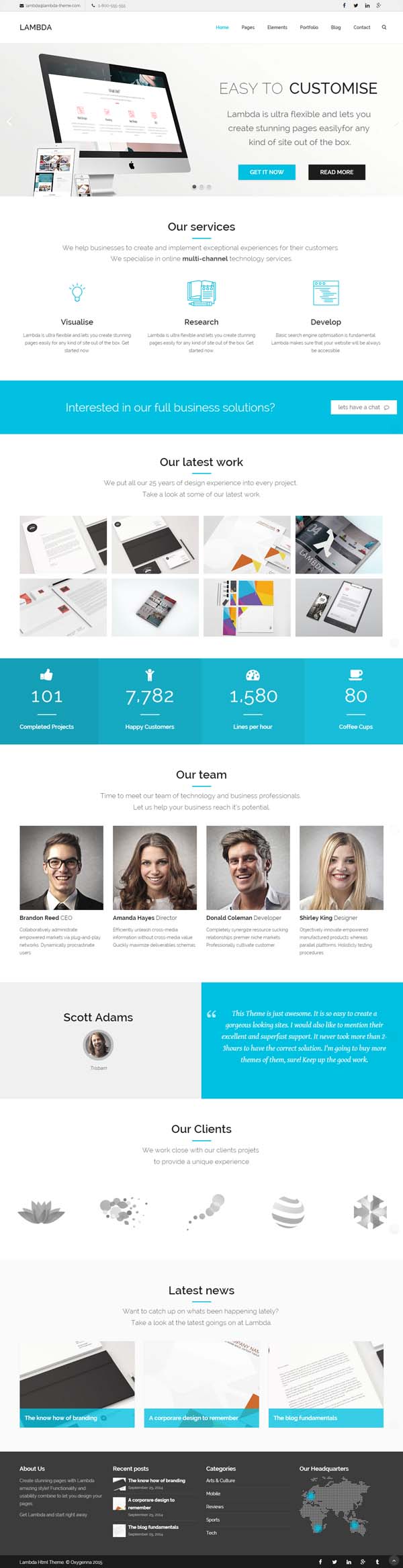 Lambda - Multi Purpose Bootstrap HTML Template