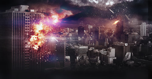 Apocalyptic City Explosion Photoshop Tutorial