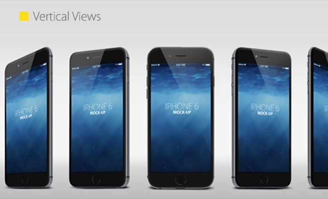 vertical iphone 6 mockup design