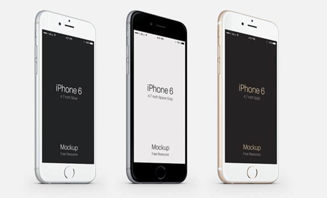 pixeden iphone6 vector psd mockup