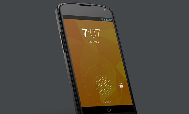 google nexus 4 android device mockup