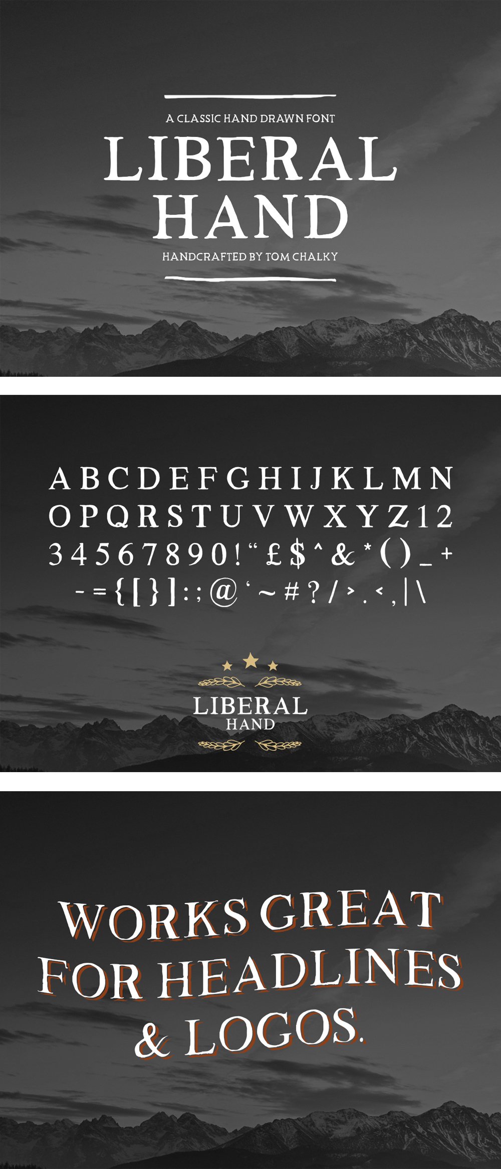 Free Liberal Hand Serif Font