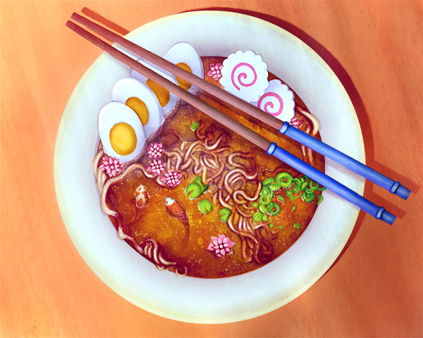 Create a Surreal Ramen Bowl Illustration in Adobe Photoshop