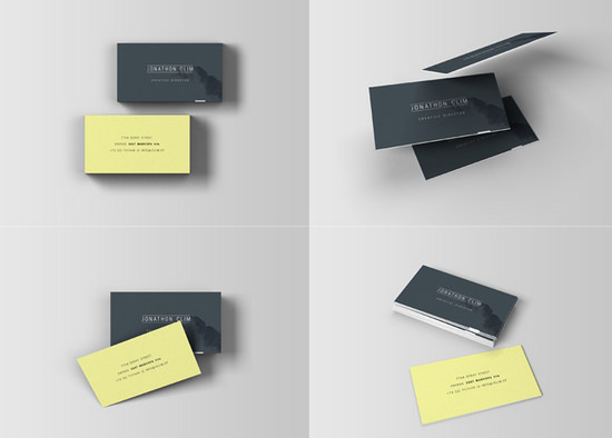 business card mockups