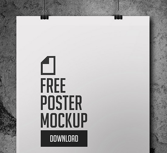 free poster mockup