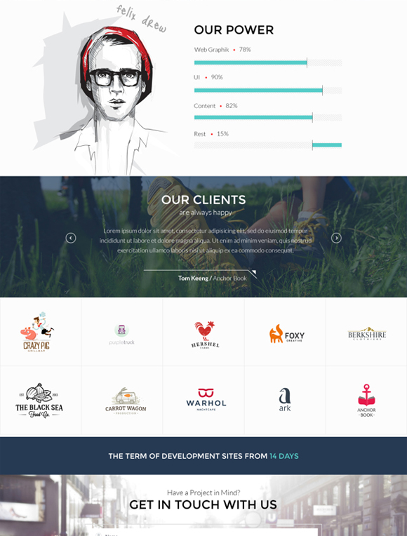 20 Free High Quality Website Template PSDs to Download