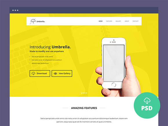 20 Free High Quality Website Template PSDs to Download