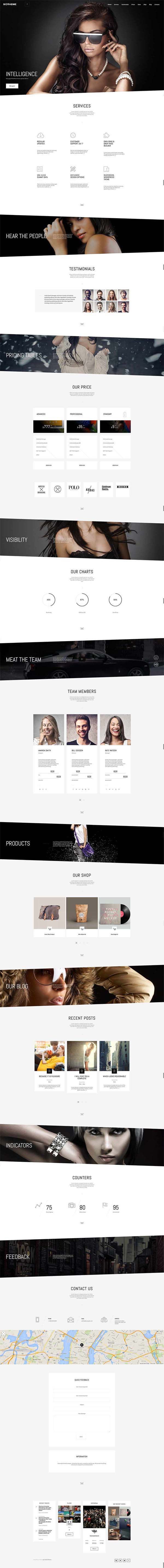 Mo : One Page Parallax WordPress Theme