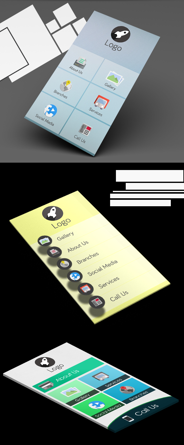 Free Mobile App PSD Templates