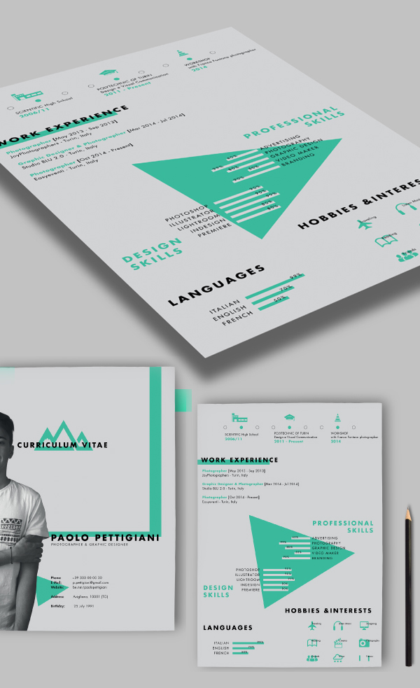 Self Promotion Free CV / Resume PSD Template